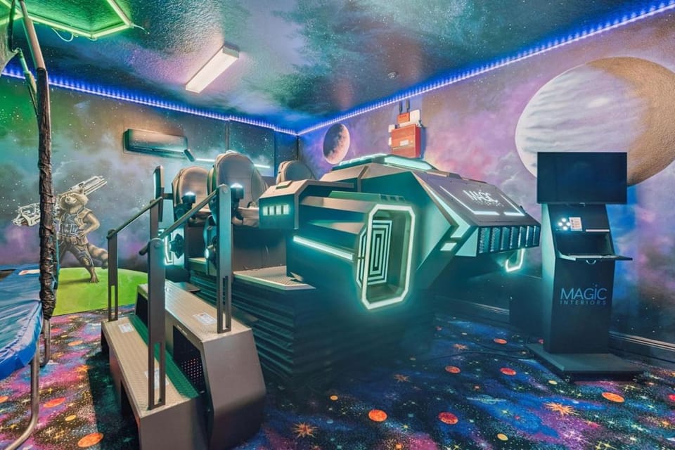 The Treasure at Disney 11 Bedroom Luxury Themed Resort Private Pool Spa VR Ride Theatre and Resort House in Four Corners