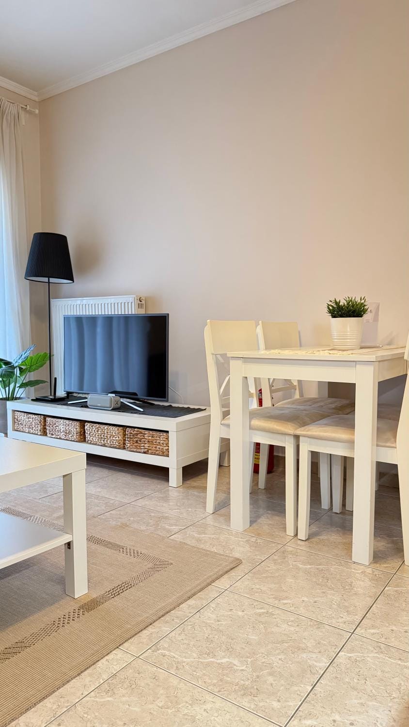 White studio Apartment in Halkidiki