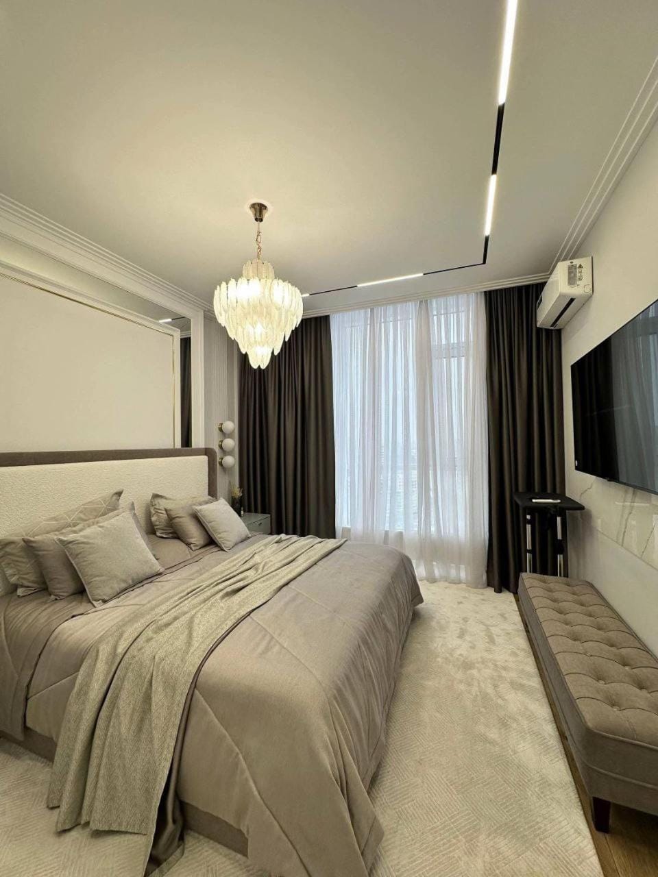 2-room modern apartment in the center, designer design Apartment in Almaty