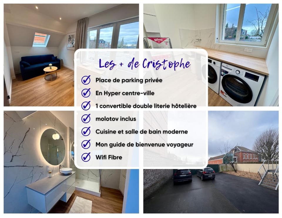 Studio 2 pers - Cœur d Arras avec parking privé Apartment in Arras