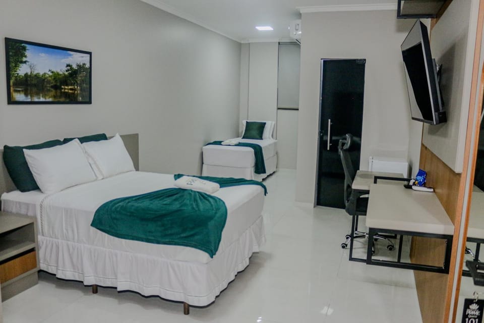 Bed, Bedroom, air conditioner