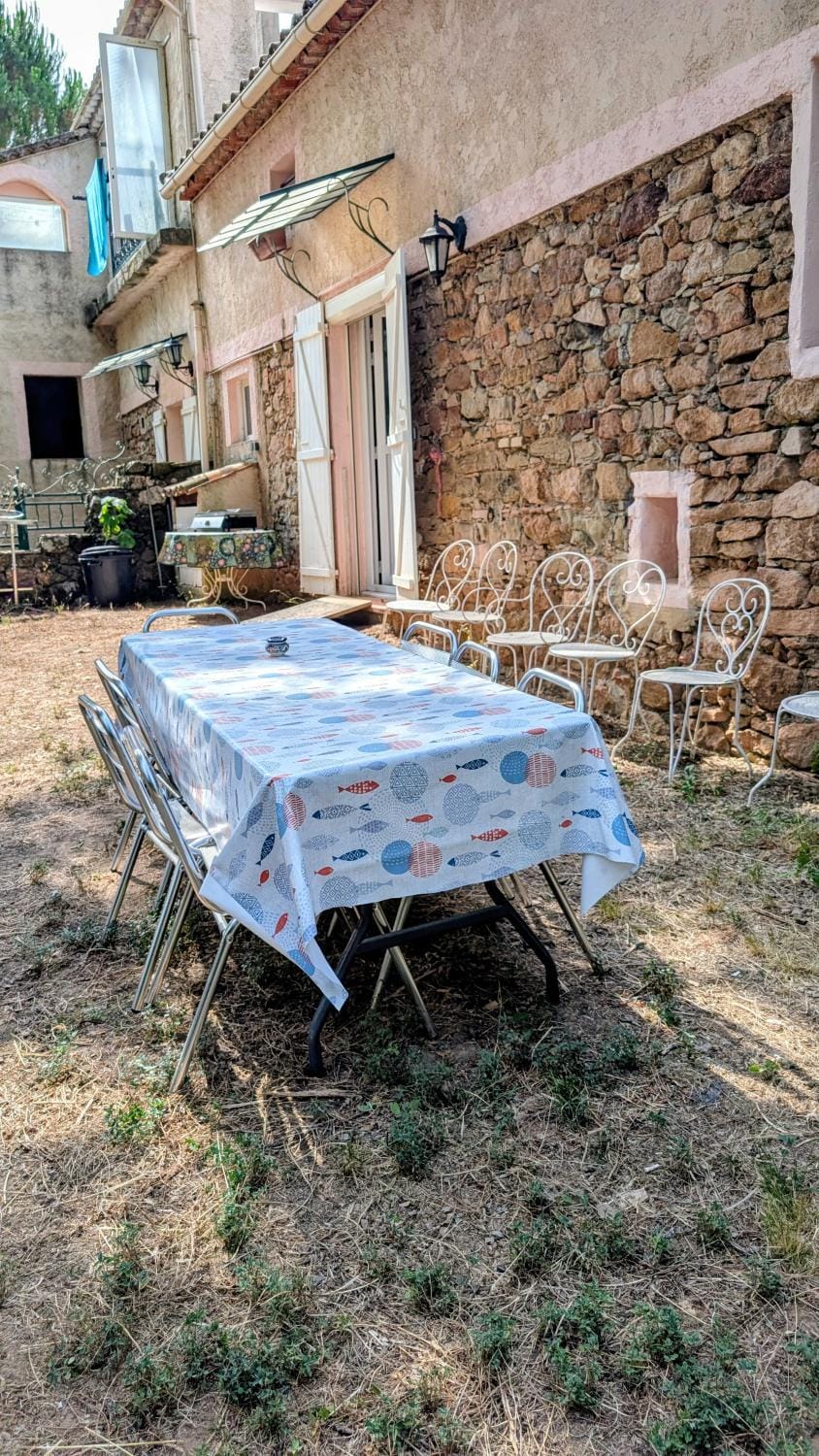 Property building, Day, BBQ facilities, Garden, Garden, Dining area, Garden view