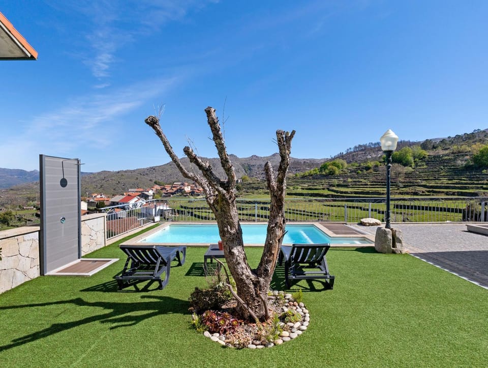 Property building, Living room, Swimming pool