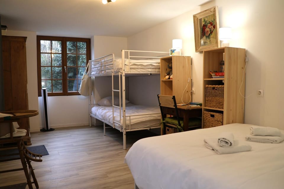 Property building, Living room, Bedroom