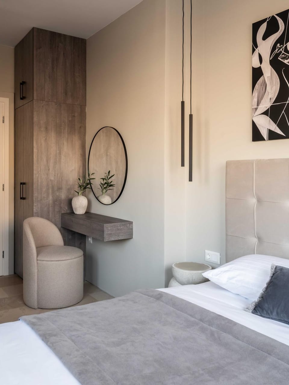 Bed, Photo of the whole room, Bedroom, wardrobe