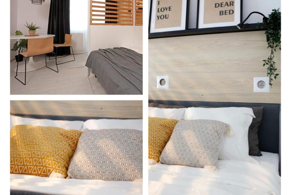 Bed, Living room, Photo of the whole room, Seating area, Bedroom