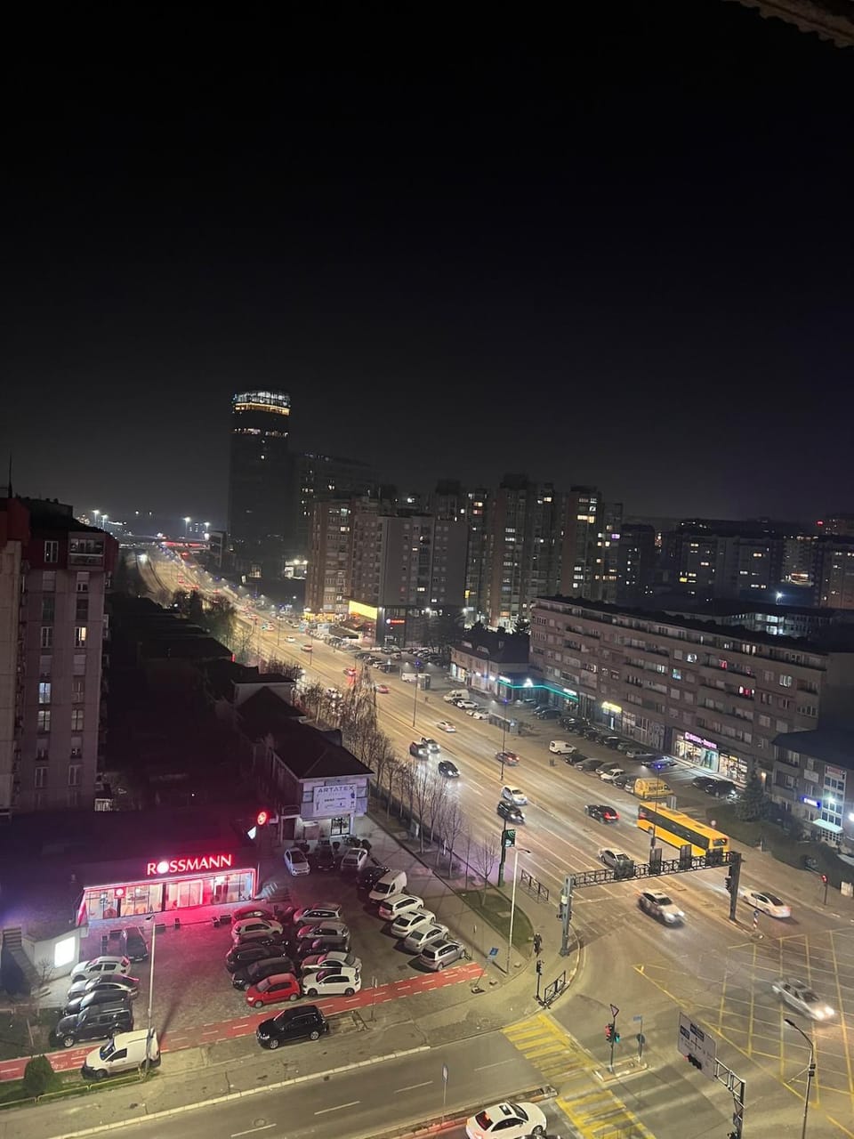 Night, Neighbourhood, City view, Street view, Location