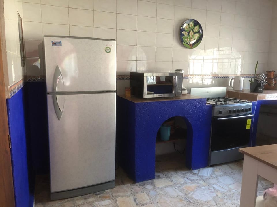 Kitchen or kitchenette, oven