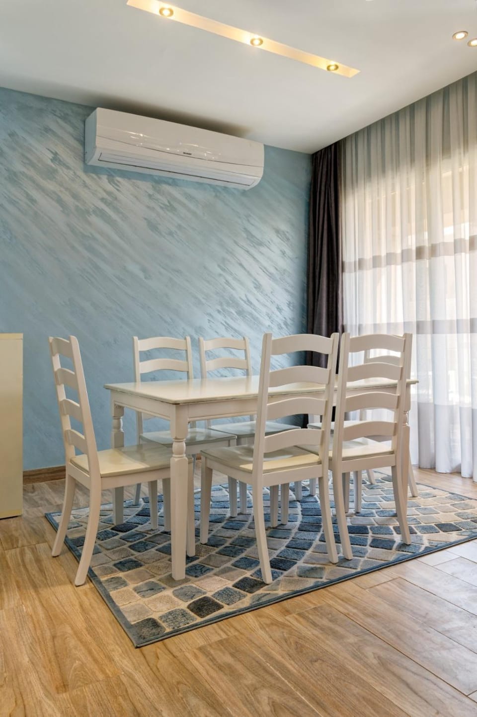 Dining area, air conditioner