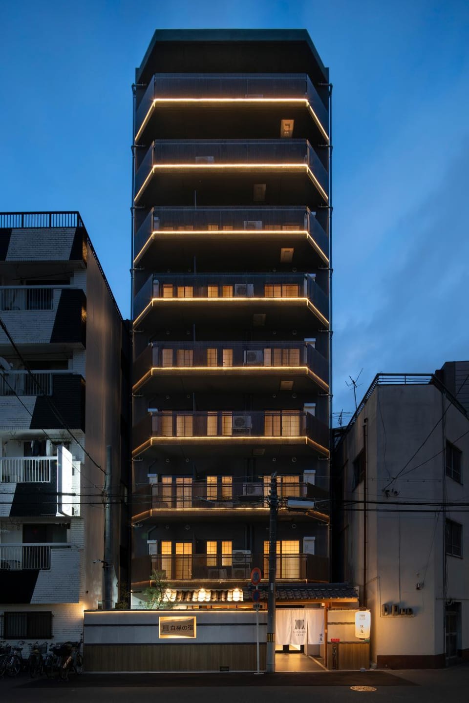Property building, Night