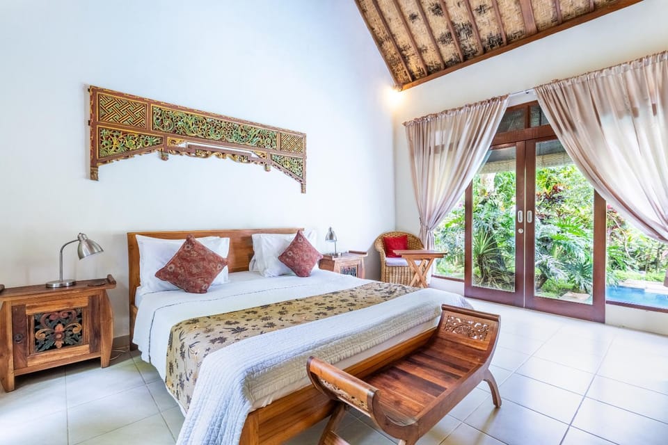 Bed, Garden, Bedroom, Garden view