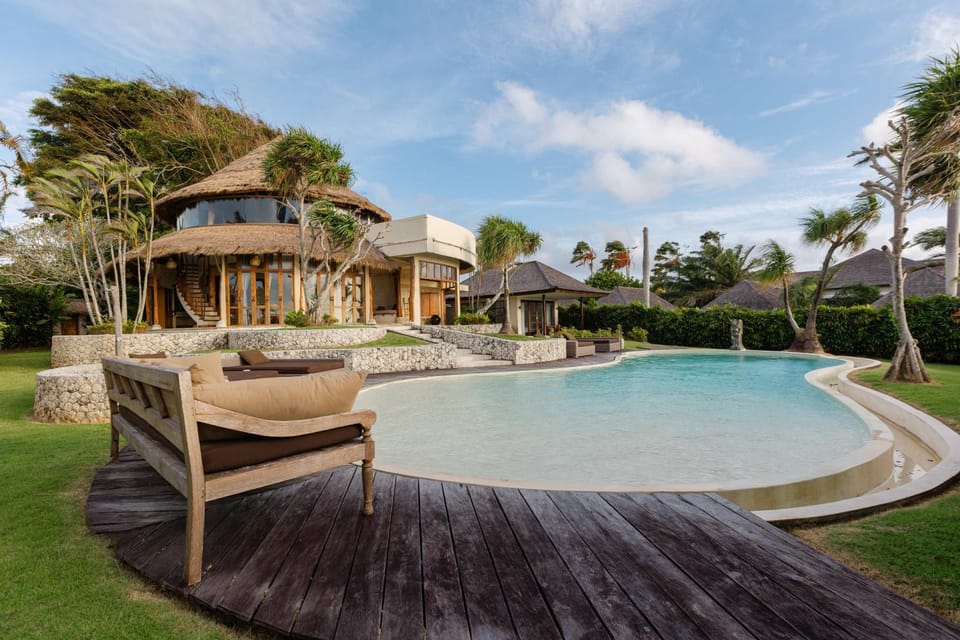 Patio, Pool view