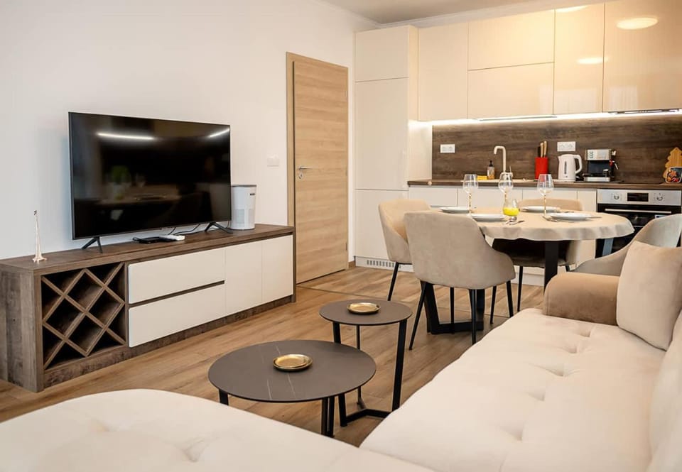 Communal lounge/ TV room, TV and multimedia, Kitchen or kitchenette, Living room, Seating area, Dining area