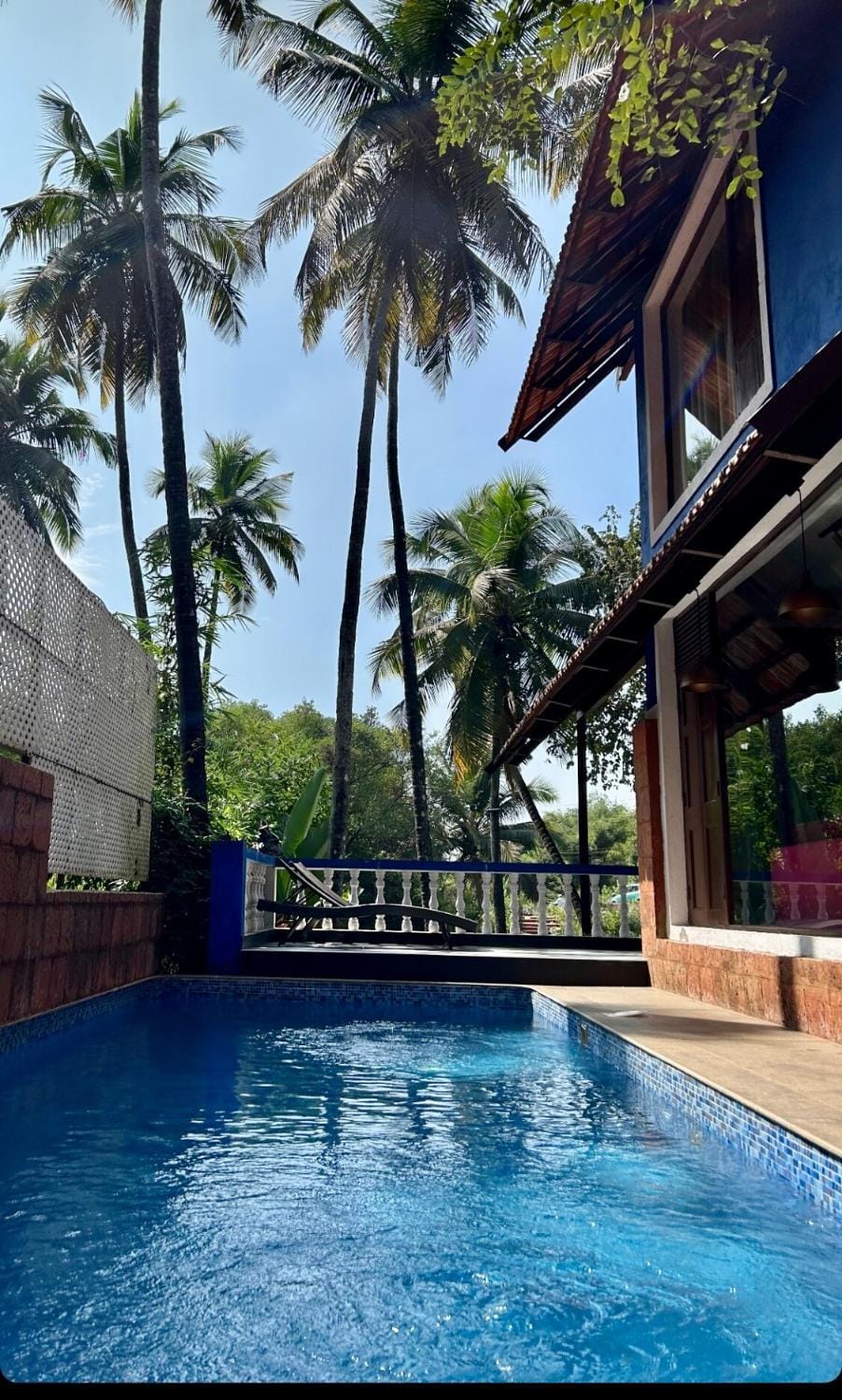 Rasa by water on River Moira Villa in Goa, India