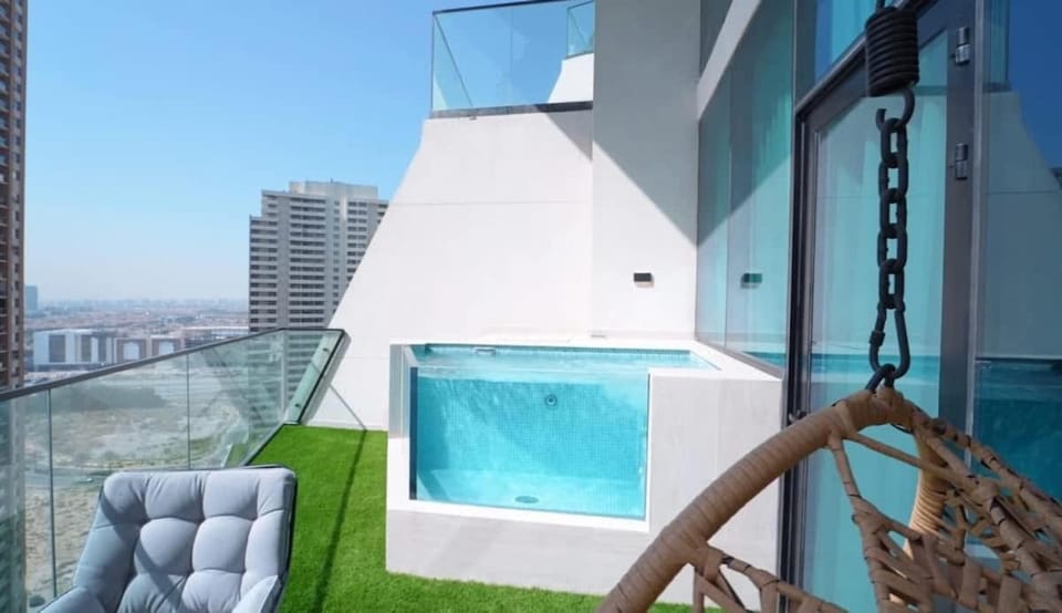 Luxury 1BR W Private Pool Binghatti Royale Apartment in Dubai