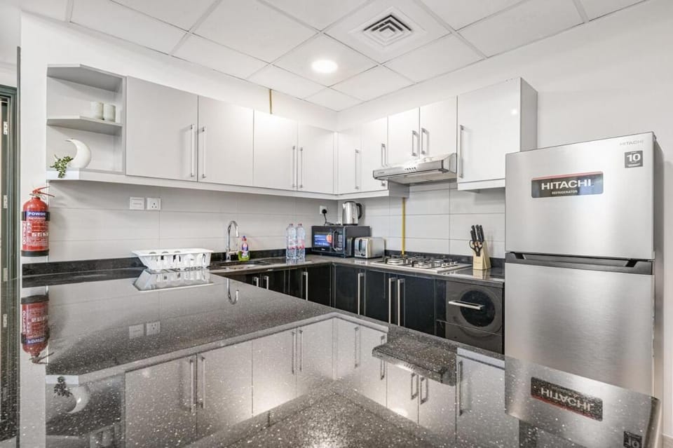 Kitchen or kitchenette, toaster
