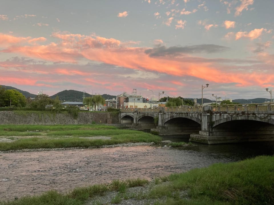 River view, Sunset