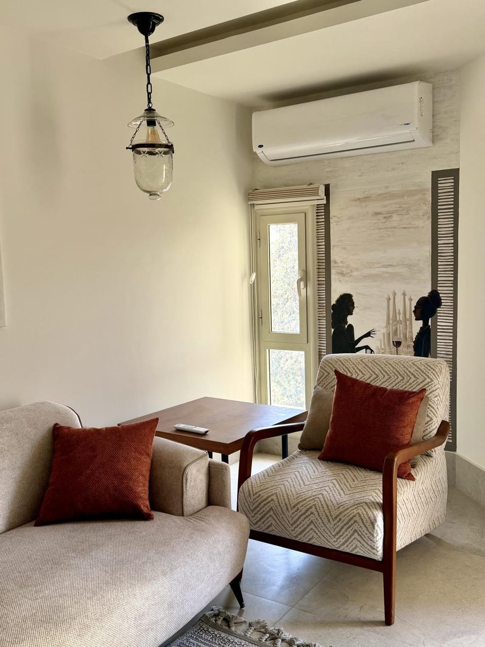 Living room, air conditioner