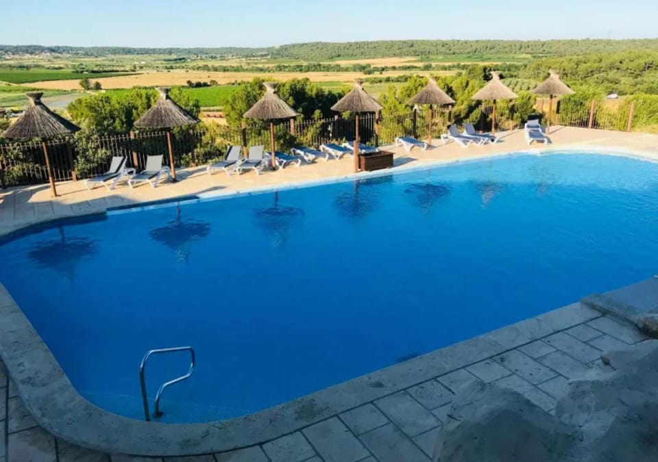 Pool view, sunbed