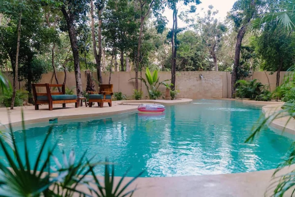 3BR Jungle Escape with luxe plunge Pool- Holistika House in Tulum
