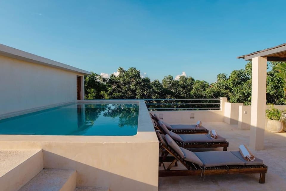 Exclusive 3BR Sky Penthouse with Private Rooftop Pool House in Tulum