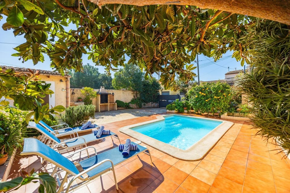 Property building, Living room, Swimming pool