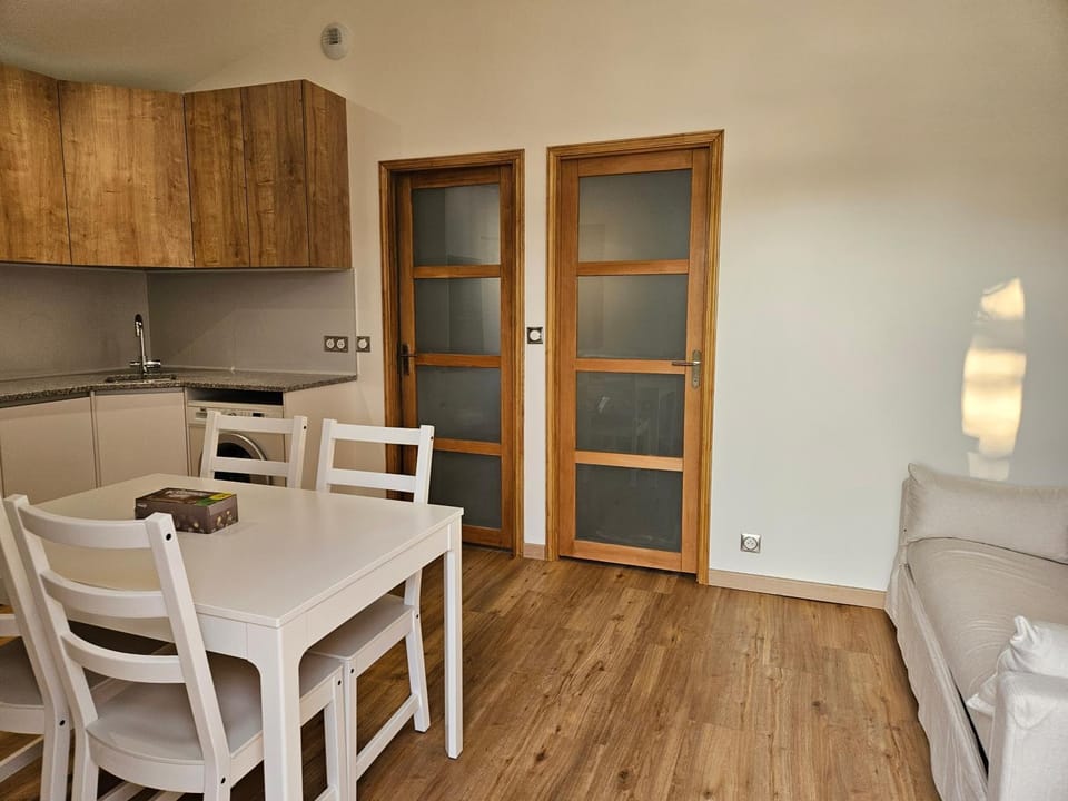Kitchen or kitchenette, Dining area, stove