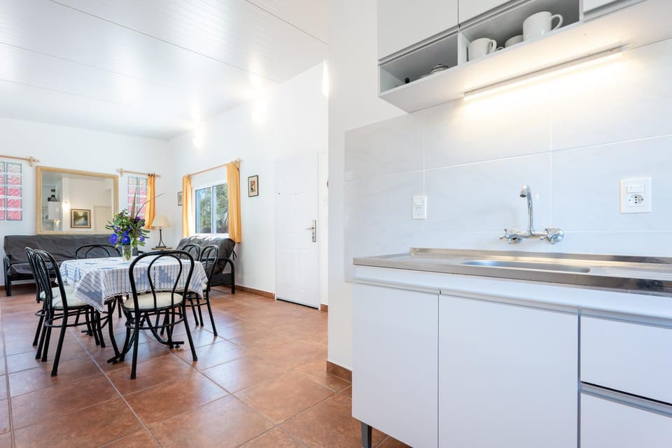 Kitchen or kitchenette, Living room, Dining area, stove