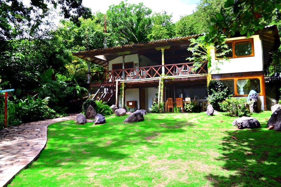 Property building, Patio, Restaurant/places to eat, Garden, Balcony/Terrace, Floor plan, Communal kitchen