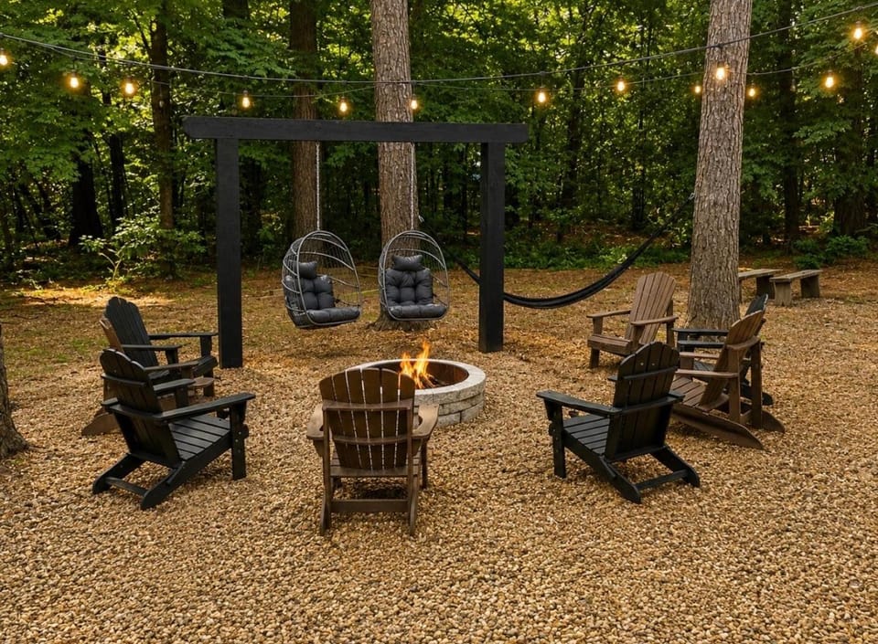 Patio, Natural landscape, Garden, Seating area