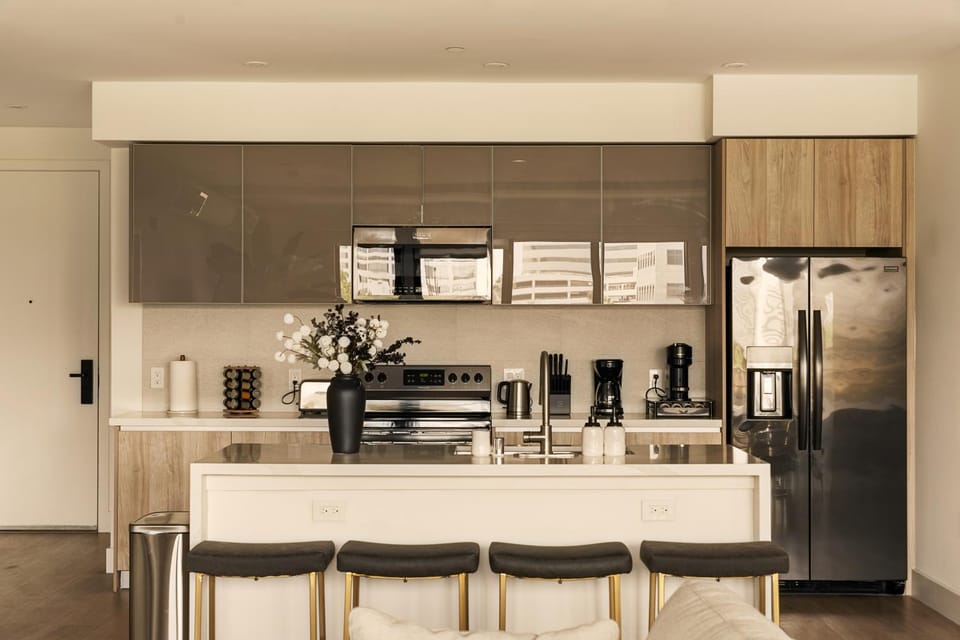dishwasher, microwave, stove, kitchen