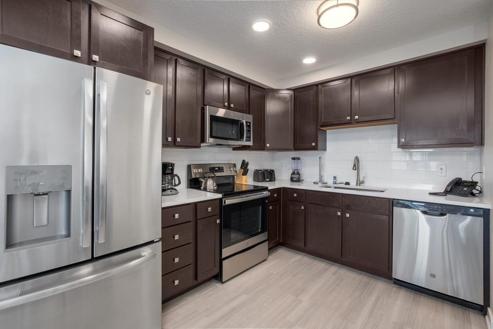Kitchen or kitchenette, furniture, microwave, oven, stove, kitchen