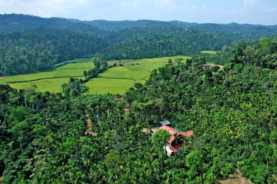 Natural landscape, Bird's eye view, Mountain view