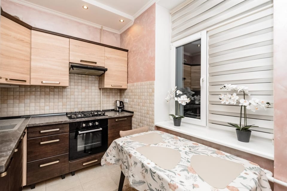Kitchen or kitchenette, Dining area, stove
