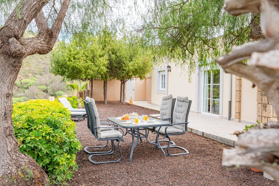 Patio, Mountain view, sunbed