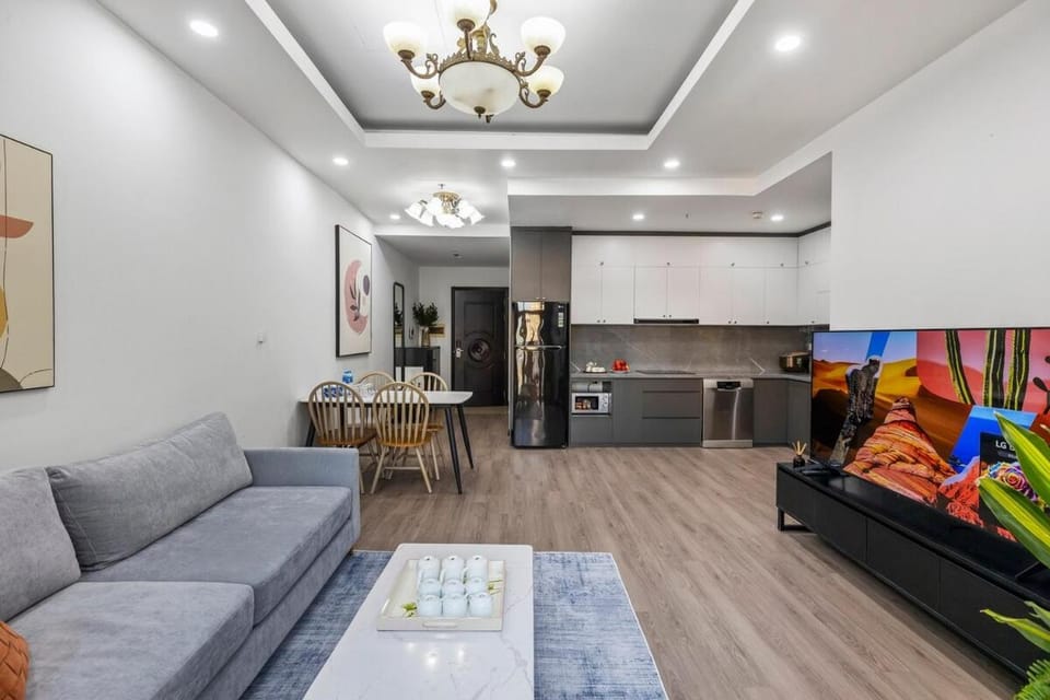 Royal City 2BR Bright Pool Garden View Apartment in Hanoi