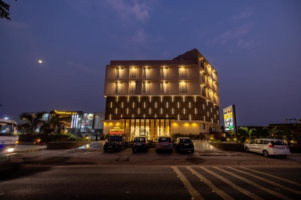 Property building, Night, Parking