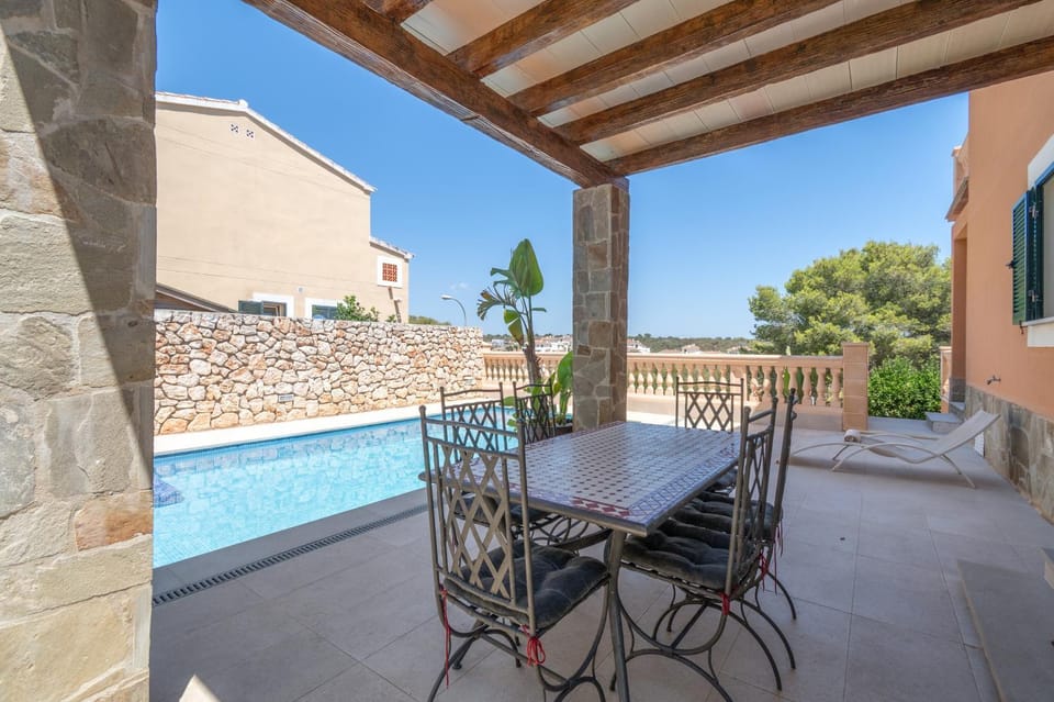 Property building, Living room, Swimming pool