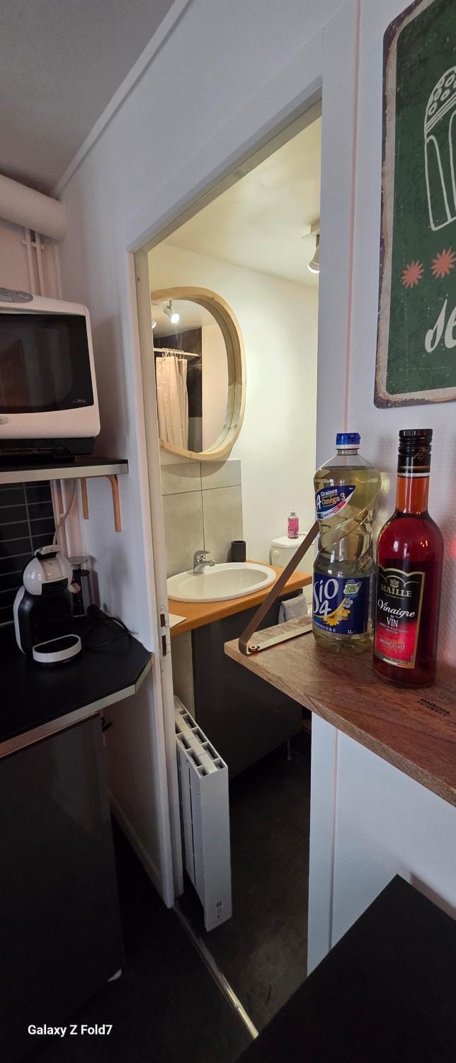 Kitchen or kitchenette, oven, stove