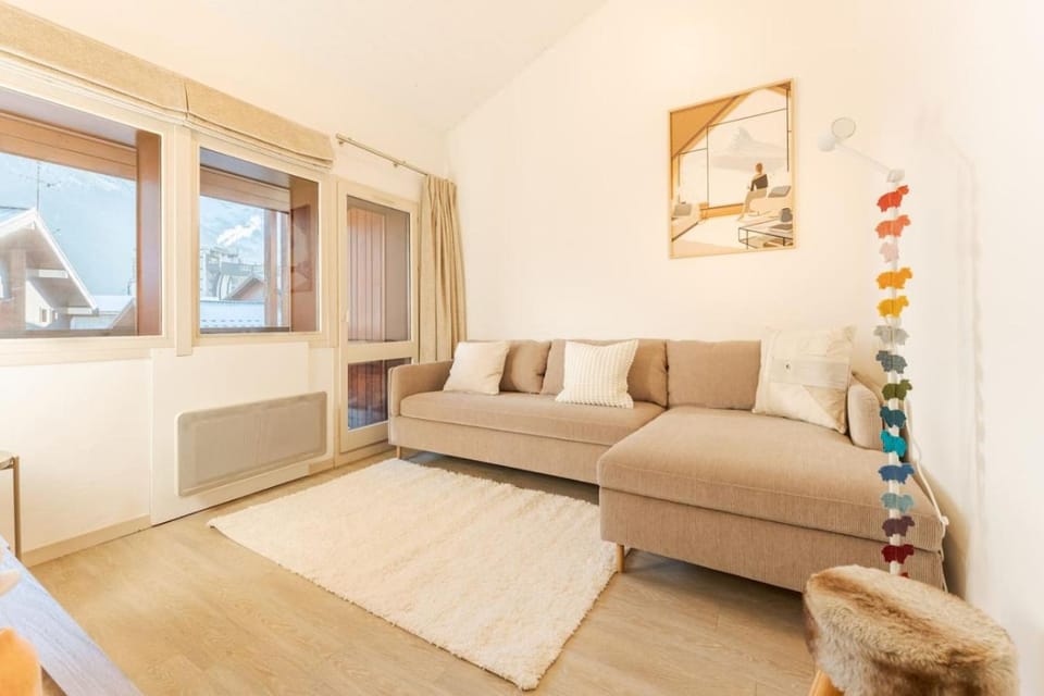 Sonnailles- Cosy 1CH 4pax Hypercentre Balcon Parking Apartment in Chamonix