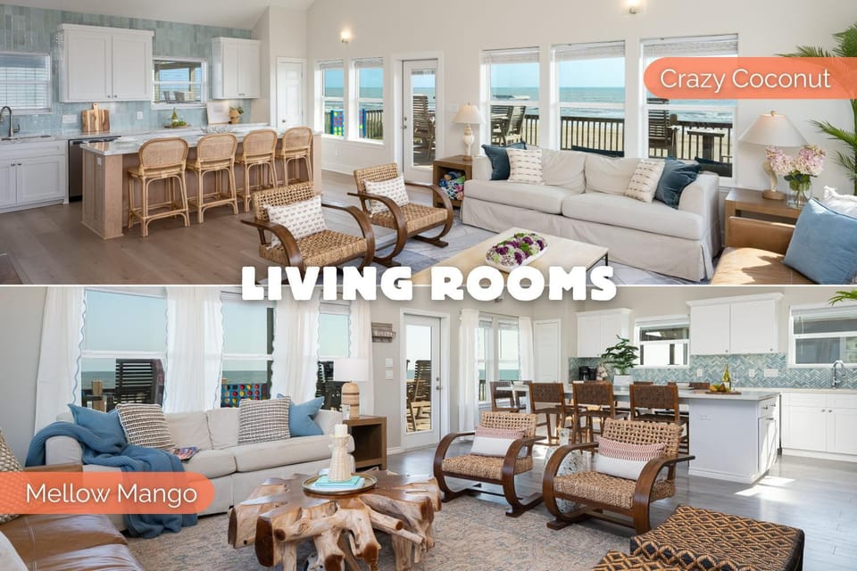 Double Beachfront Bliss | 2 Side-by-Side Homes | 8BR | 2 Spas | Sleeps 24 House in Bolivar Peninsula