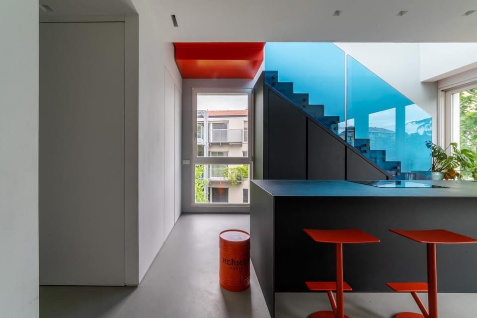 Luxury Penthouse, Exclusive Design & Private Garage Apartment in Milan