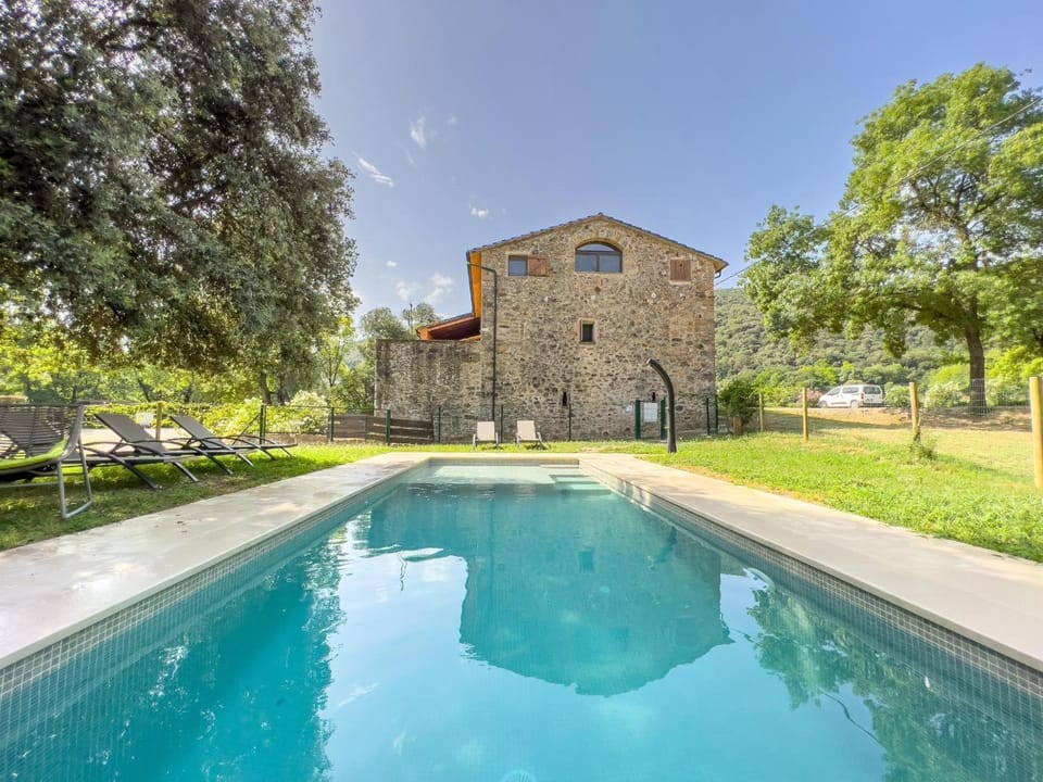 Property building, Living room, Swimming pool