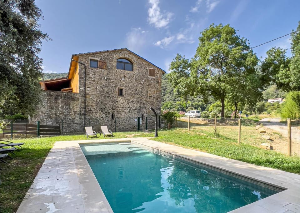 Property building, Living room, Swimming pool