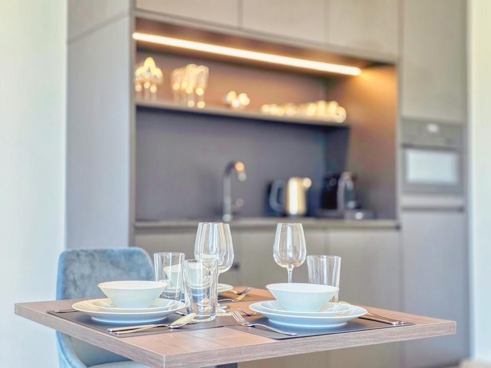 Kitchen or kitchenette, Dining area, stove, kitchen