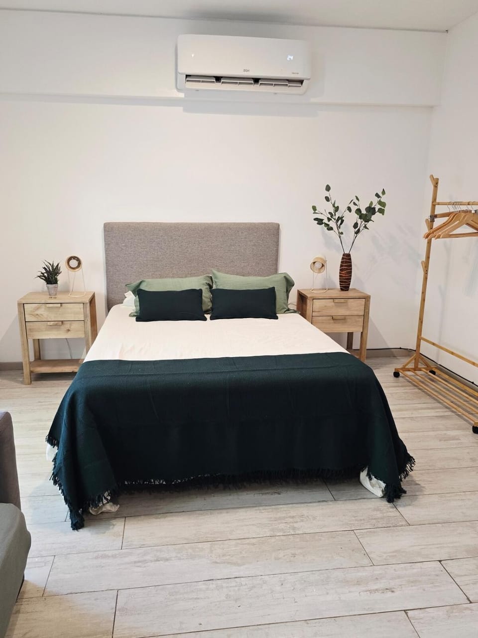 Bed, Photo of the whole room, Bedroom, air conditioner