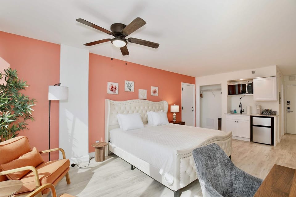 Beach Studio with Partial Water Views Sundeck Pool Apartment in Daytona Beach Shores