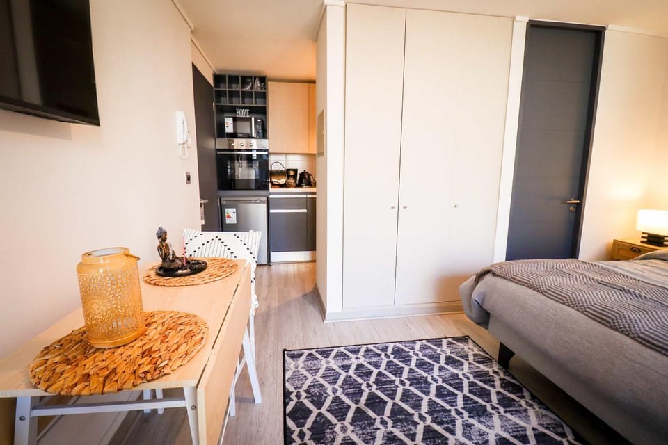HOM l Céntrico con Calefactor Wifi Lavadora Gym Apartment in Santiago