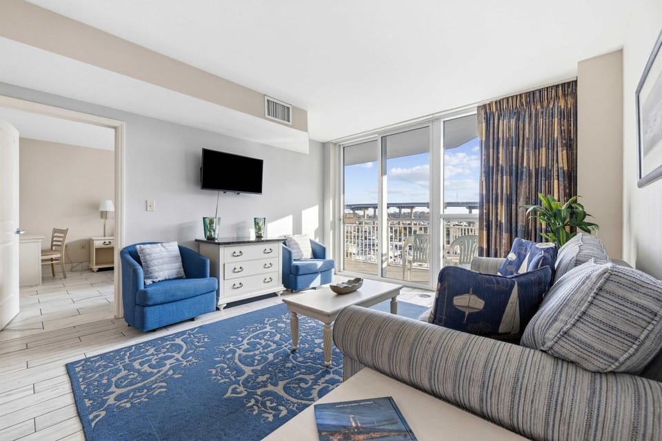 Waterfront 3BR Condo with Balcony, Pool & Marina Views Apartment in North Myrtle Beach