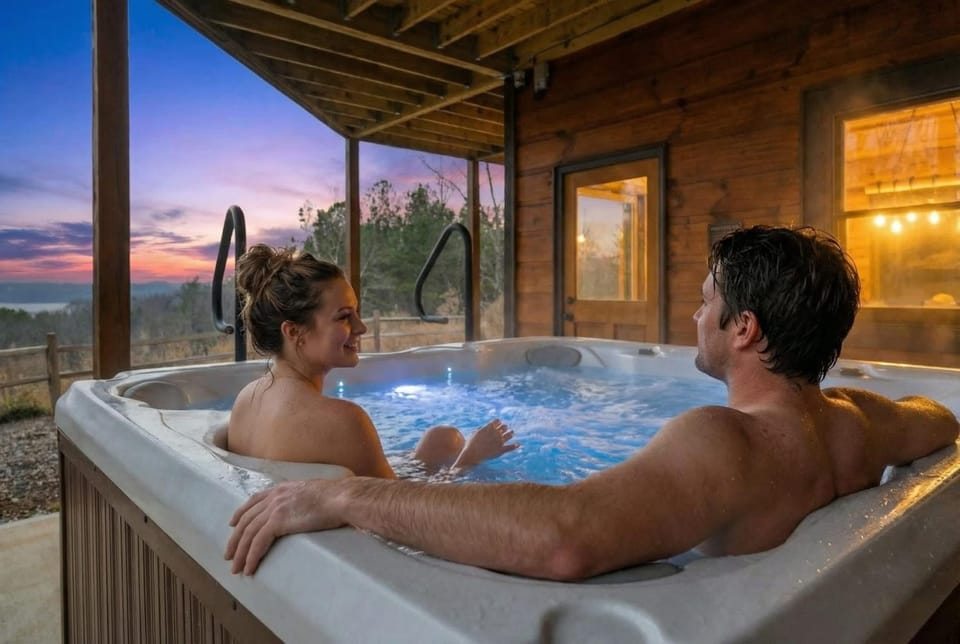 Epic Mountain Views Hot Tub Games and Firepit House in Georgia
